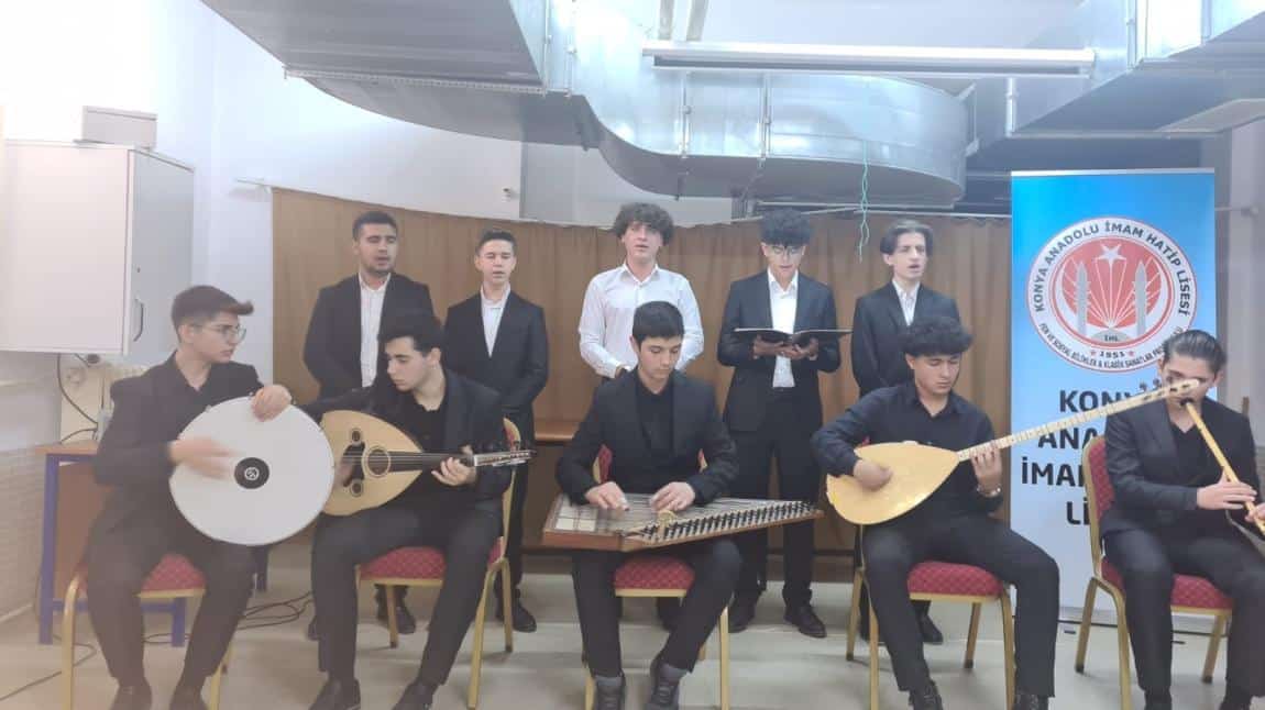 Konya Anadolu İmam Hatip Lisesi Öğrencileriden Okulumuzda Musiki Dinletisi 